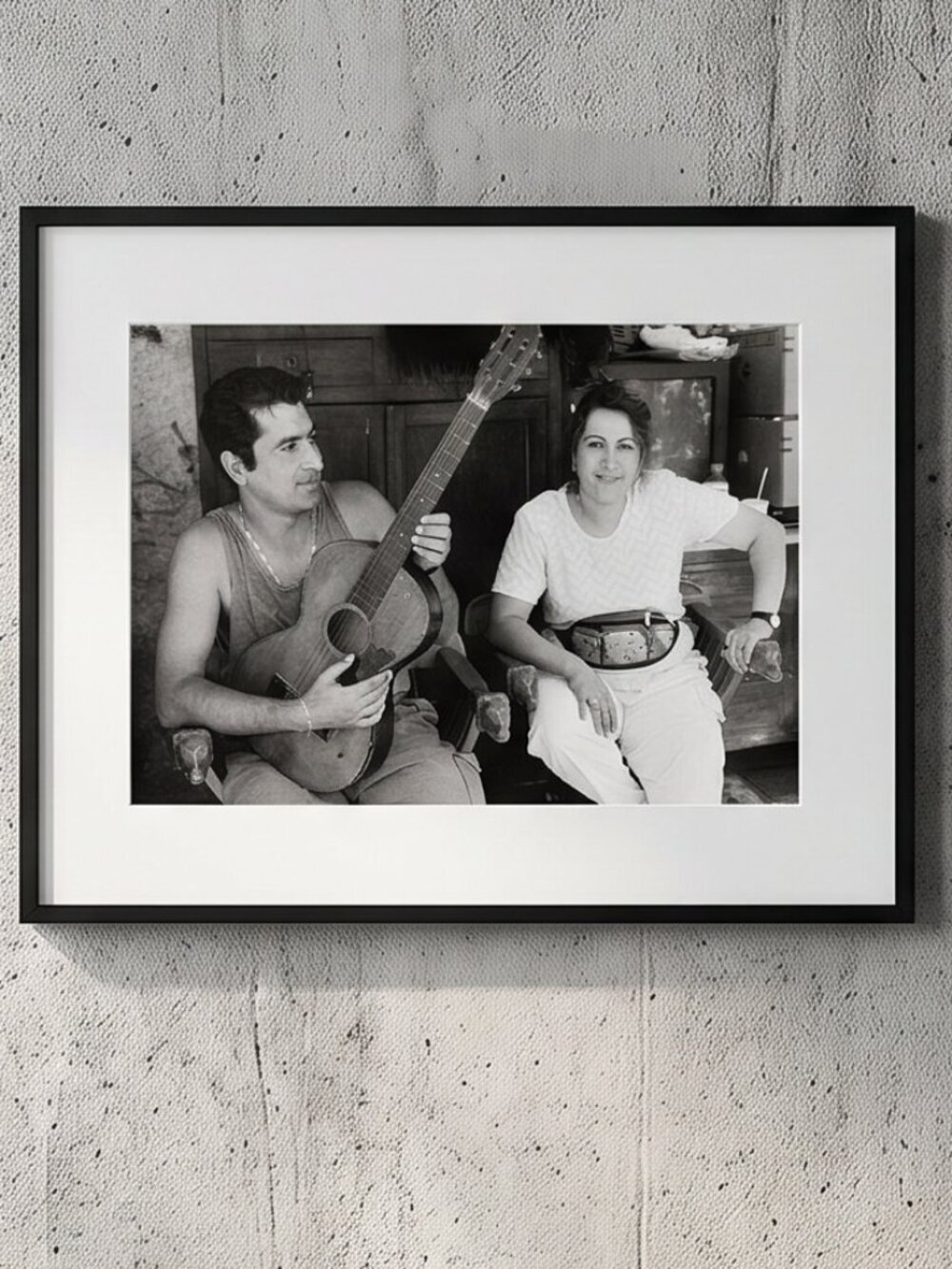 Greek Couple Fine Art Photograph Black white Photo AP signed Gallery Silver